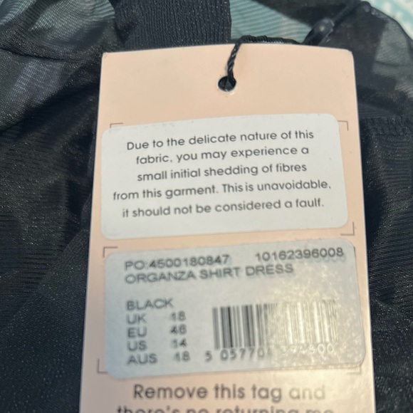 Black Mesh (net) Blouse with Tank top - Picture 6 of 6